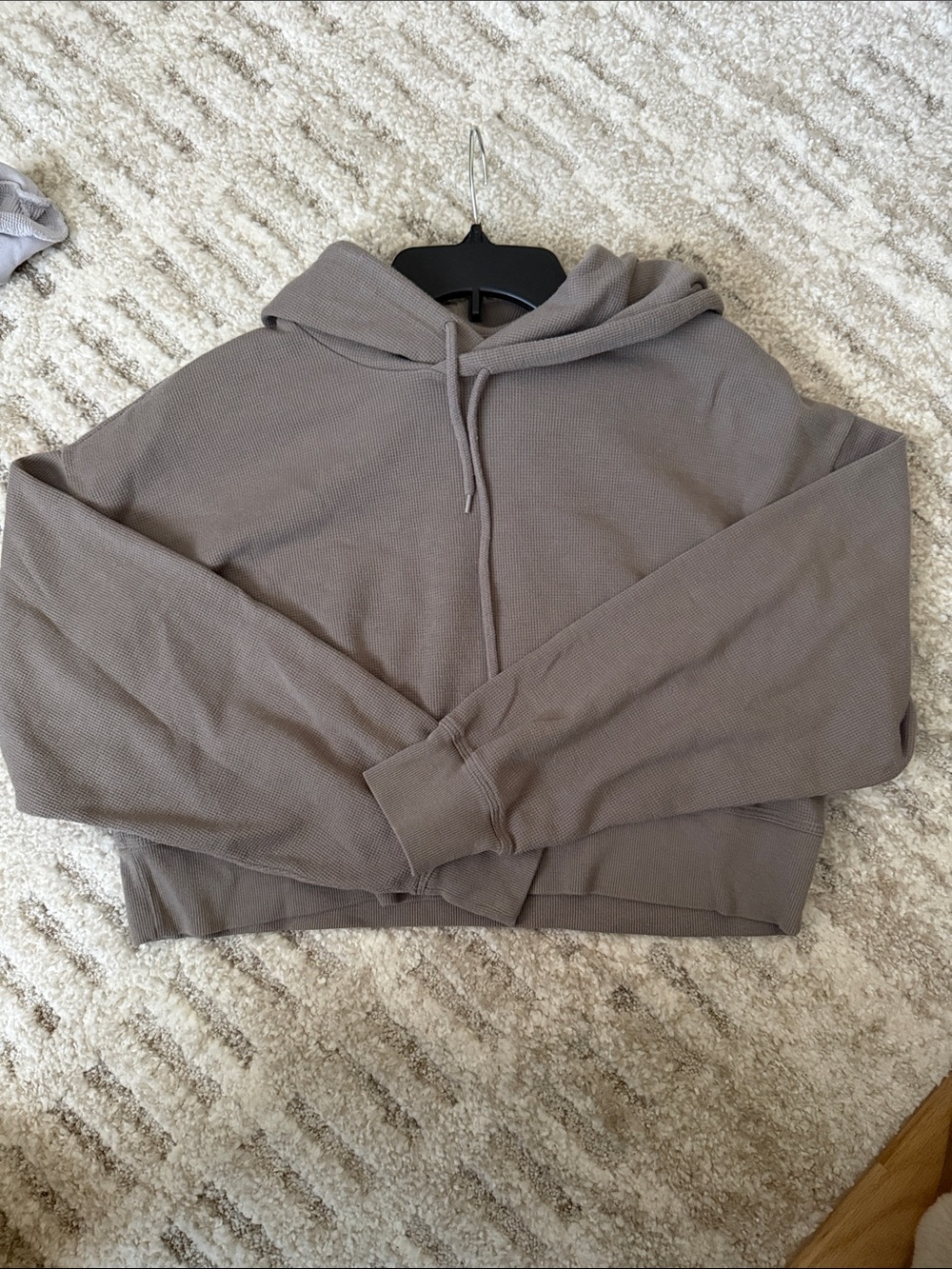 Aritzia Sunday Best cropped waffle hoodie